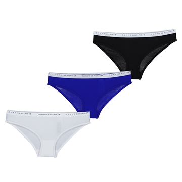 Tommy Hilfiger Trusser 3P Bikini 006750 Ultra Blue/White/Black